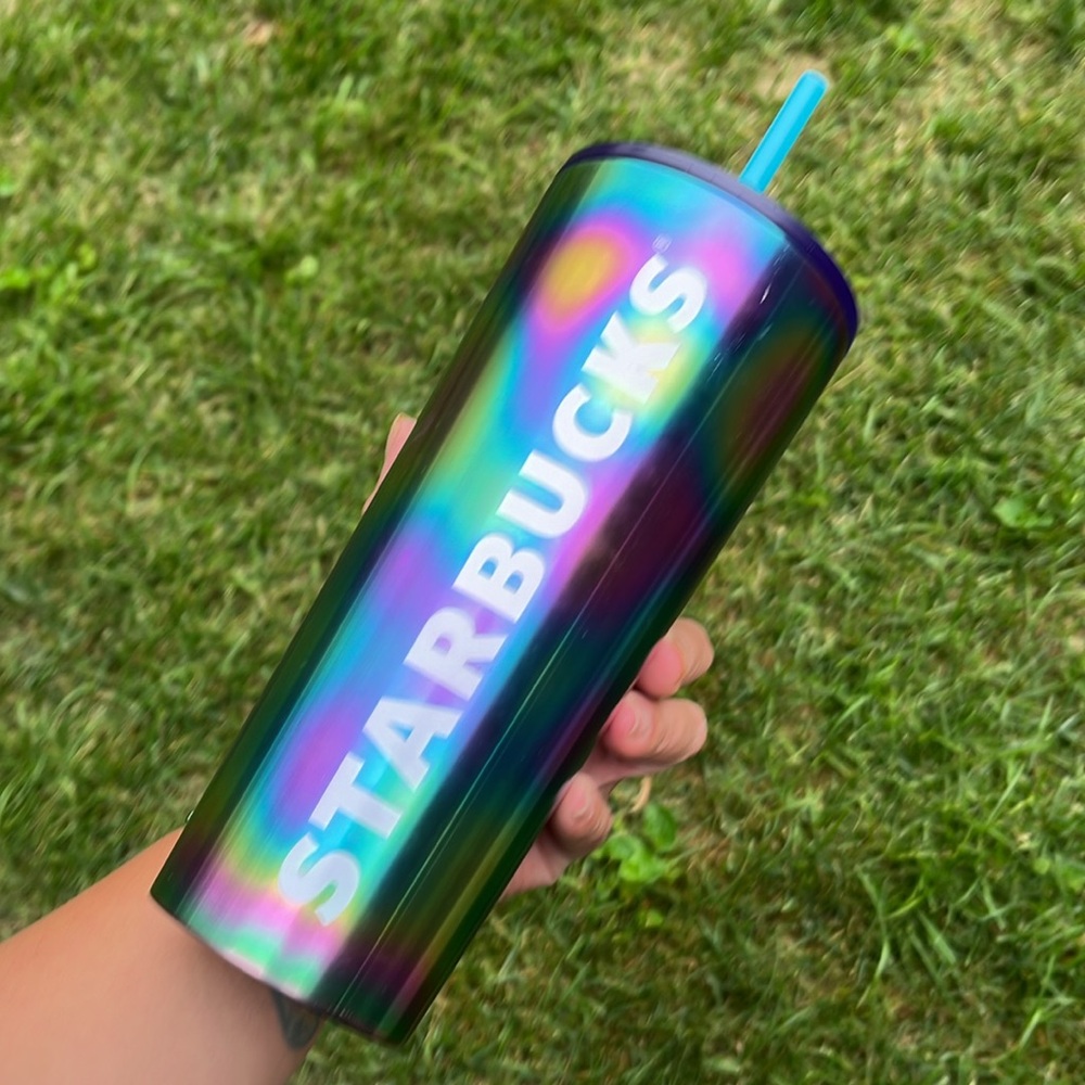 Starbucks oil slick multicolor Tumblr 24 fluid ounce - Picture 3 of 4